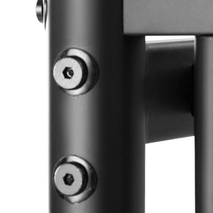 Metal Space-saving Loft Bed Frame with Full-length Safety Guardrail-Black