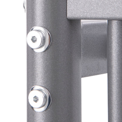 Metal Space-saving Loft Bed Frame with Full-length Safety Guardrail-Silver
