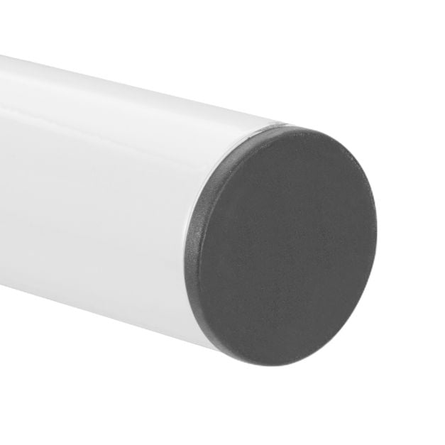 Metal Space-saving Loft Bed Frame with Full-length Safety Guardrail-White