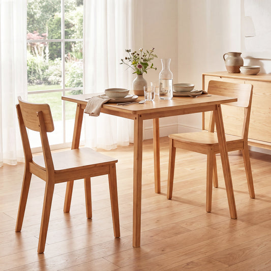 Mid Century Modern Kitchen Table for Dining Room Living Room or Apartment-Natural