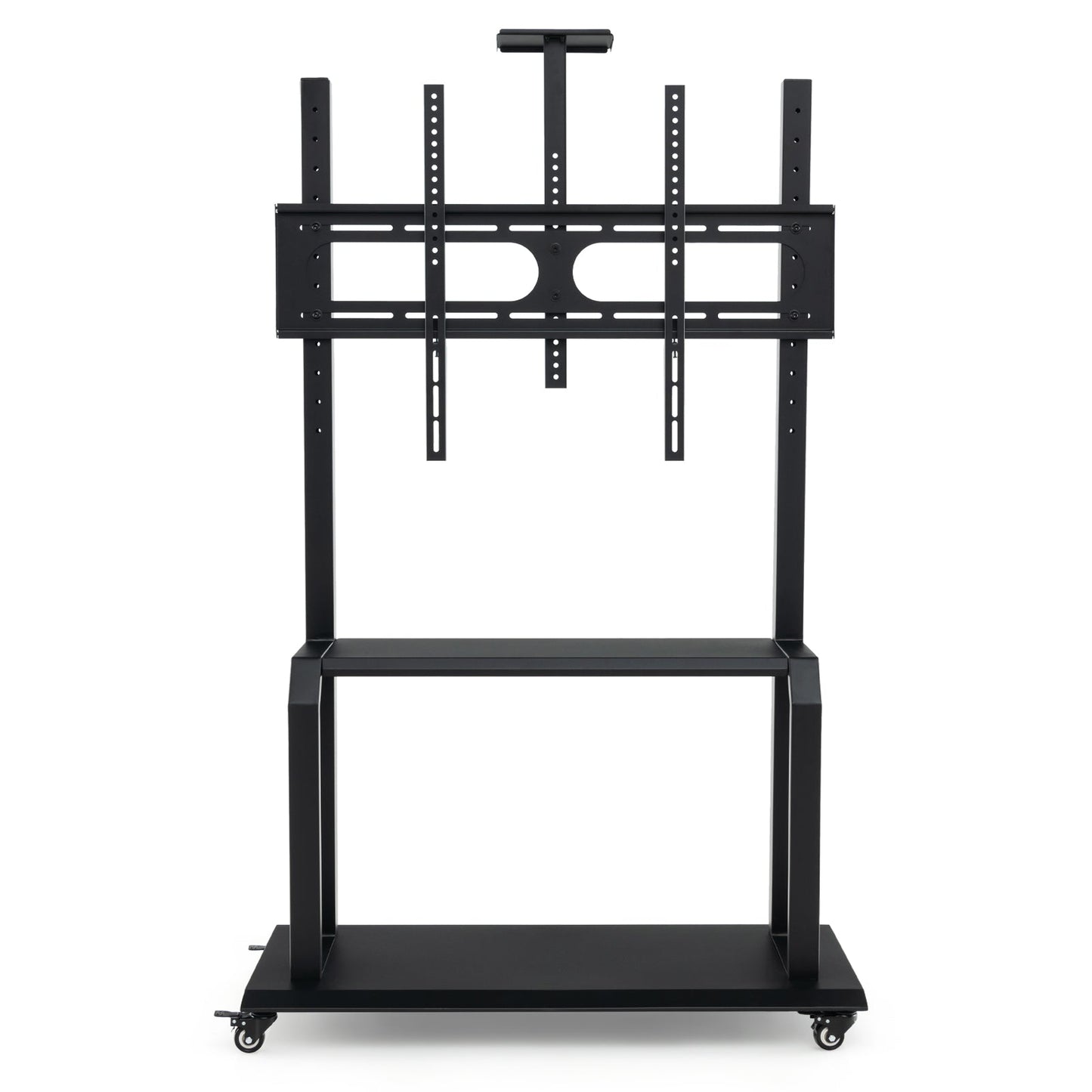 Mobile TV Stand Rolling TV Cart with Camera Shelf and AV Shelves