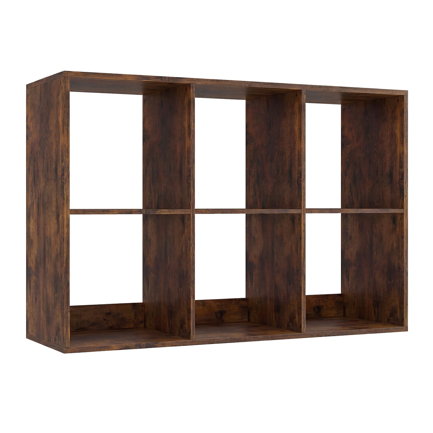 6-Cube Open Bookshelf with Anti-toppling Kit