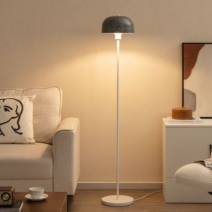 Modern Pole Floor Lamp with Lampshade and Foot Switch