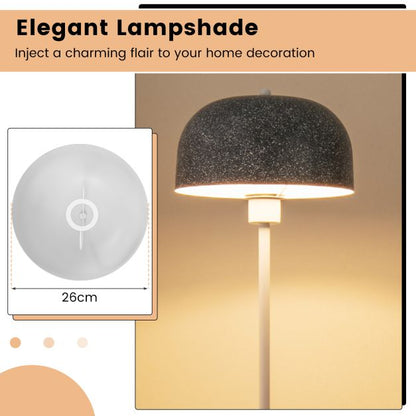Modern Pole Floor Lamp with Lampshade and Foot Switch