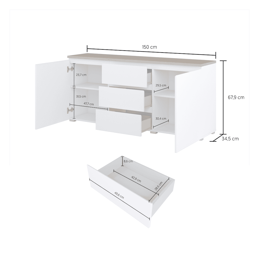 Modo Sideboard Cabinet 150cm