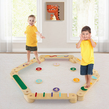 Montessori Balance Beam Set with Stepping Stones