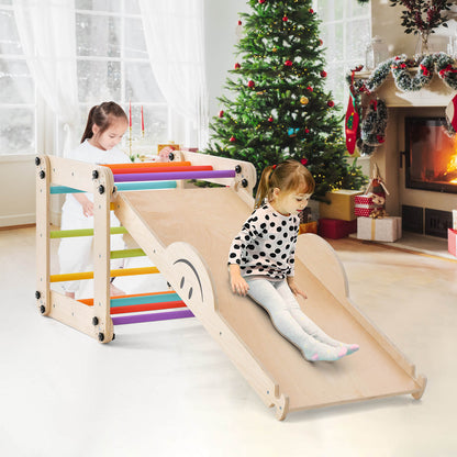 Montessori Climbing Set for Toddlers Foldable with Fun Seesaw-Colourful