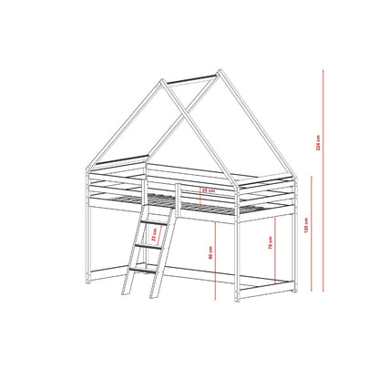 Moon Wooden Loft Bed