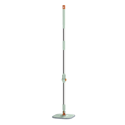 Mop and Bucket Set with Wringer Flat Floor Mop and Bucket System with 2/8 Washable Microfiber Pads-Green