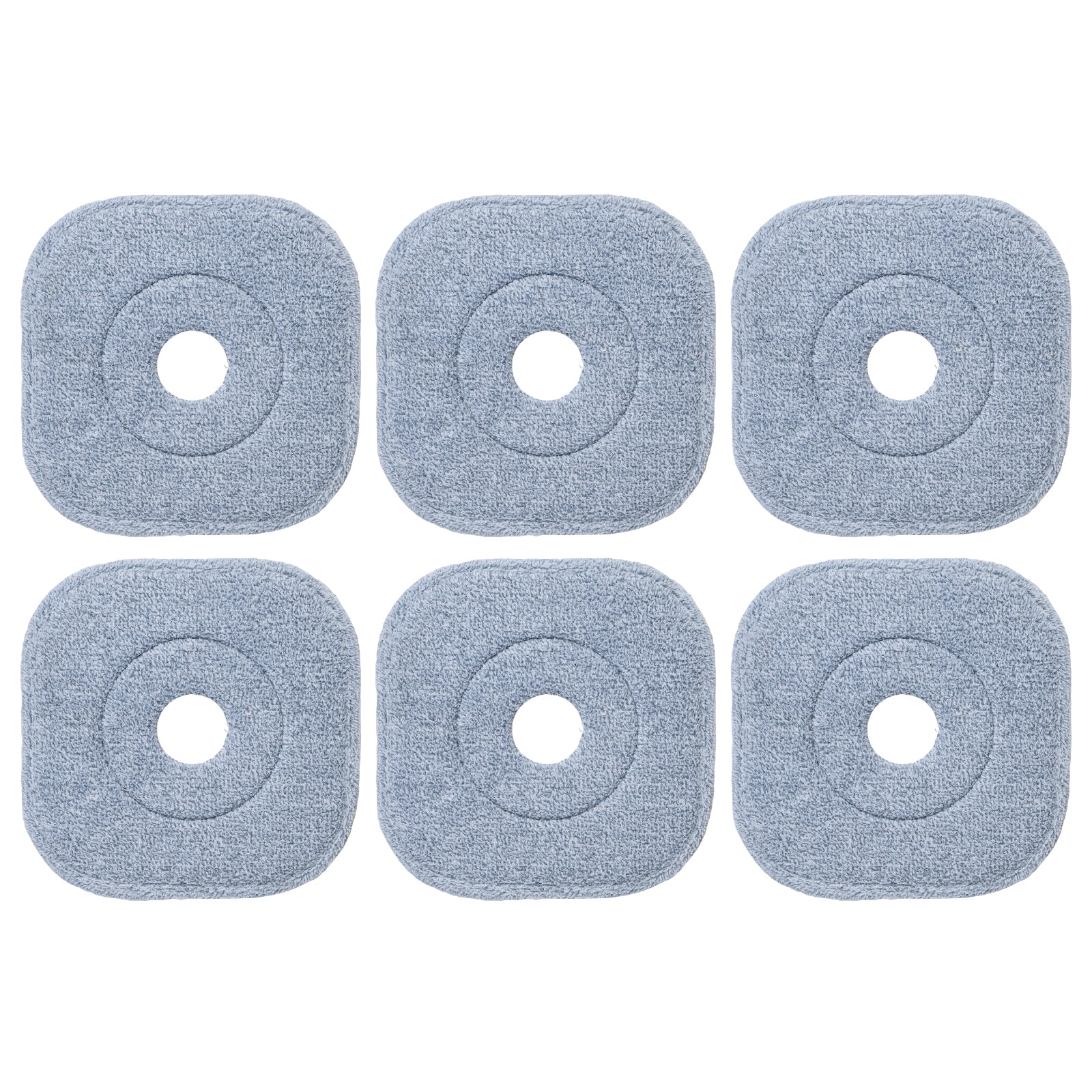 Mop and Bucket Set with Wringer Flat Floor Mop and Bucket System with 2/8 Washable Microfiber Pads-Navy