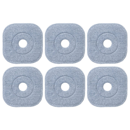 Mop and Bucket Set with Wringer Flat Floor Mop and Bucket System with 2/8 Washable Microfiber Pads-Navy