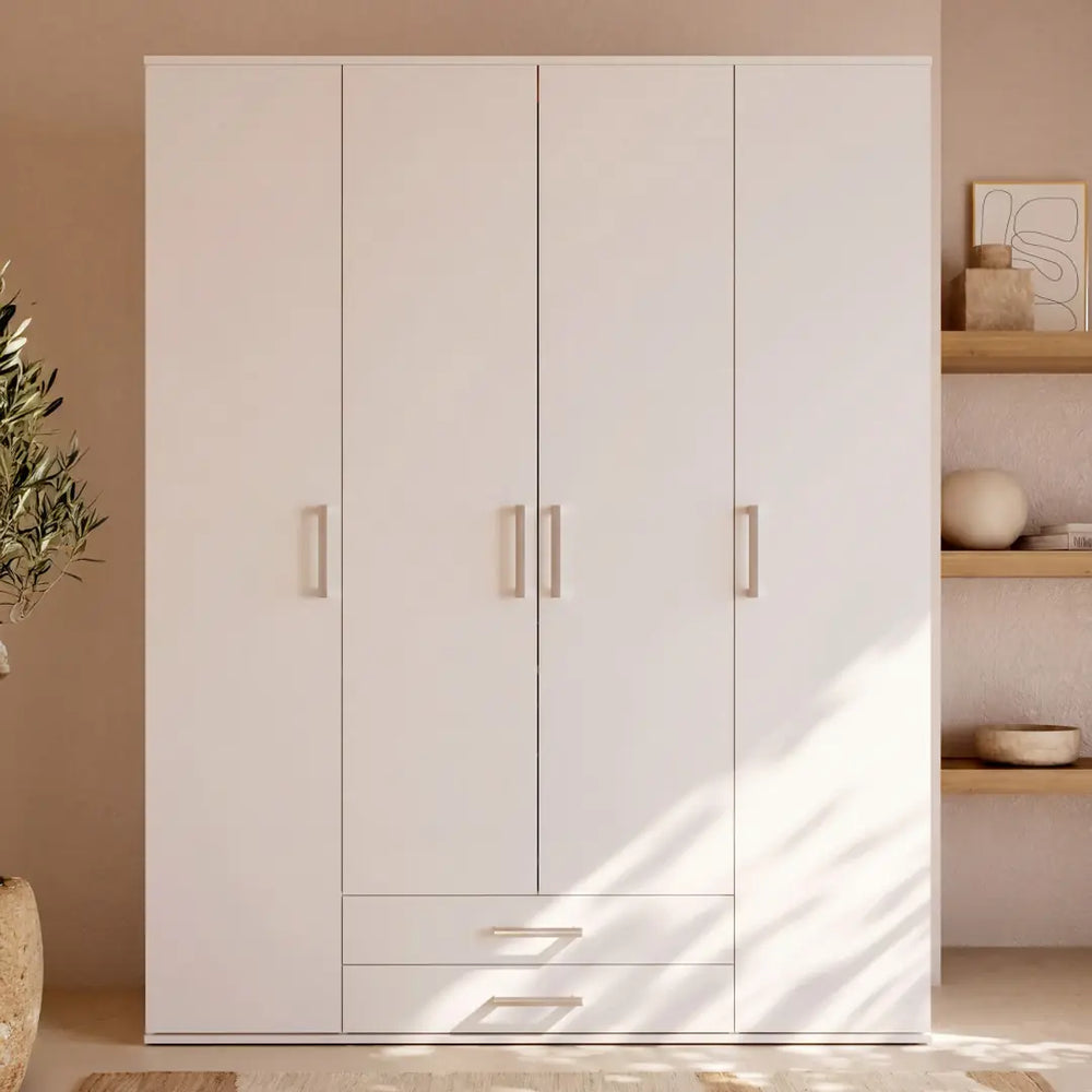 Mora Hinged Door Wardrobe 162cm