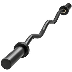 SPORTNOW 4ft Olympic EZ Curl Bar, Barbell Bar for 2