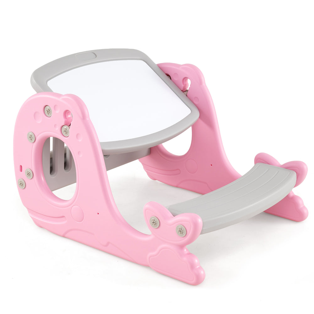 Multi-functional Convertible Kids Activity Table Set-Pink