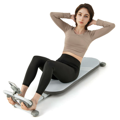 Multifunctional Sit Up Bench with 3 Gear Adjustable Angles and Length-Blue