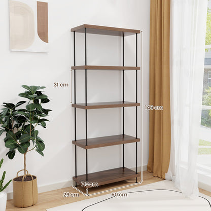 2/3/4/5-Tier Multipurpose Display Rack with Metal Frame-5-Tier