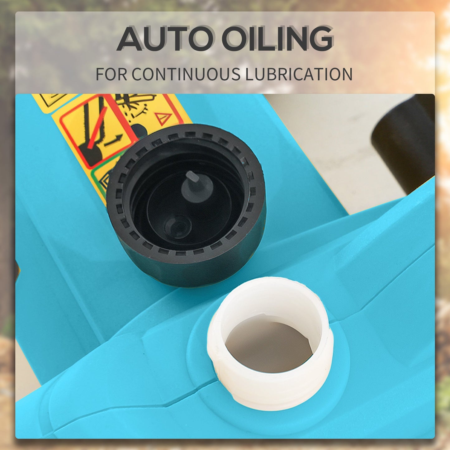 DURHAND 2000W Powerful Electric Chainsaw, 16" Aluminium Blade Portable Corded Chain Saw, 7250rpm Chain Saw for Garden Tree Pruning, 13m/s Chain Speed Auto Chain Lubrication to Cut Wood, Blue