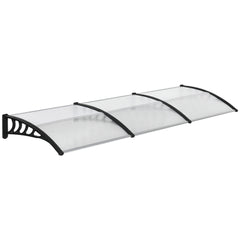 Outsunny Front Door Canopy, Outdoor Awning, Rain Shelter, 303 x 96cm , Clear