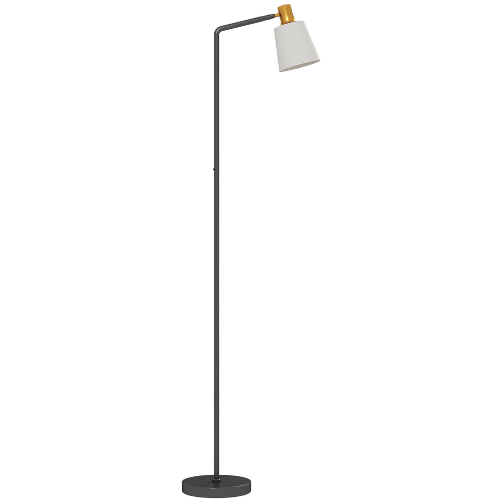 HOMCOM Floor Lamp with 350° Rotatable Head, Modern Standing Lamp with 3000K/4000K/6500K Colour Temperatures for Living Room Bedroom Office, Black
