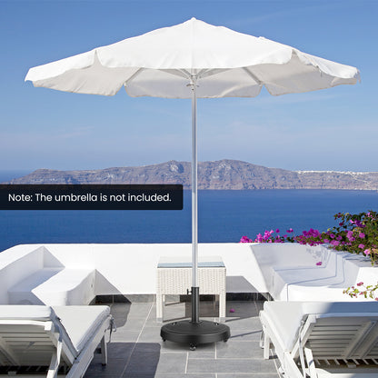 23kg Outdoor Umbrella Base with Wheels and Handles