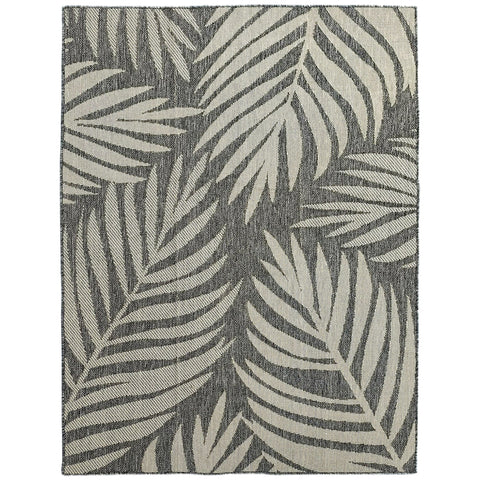 HOMCOM UV Resistant Indoor & Outdoor Area Rug, Easy-Cleaning Machine Washable Rug for Patio, Garden, Kitchen, Bathroom or Living Room, 170 x 120 cm, Grey