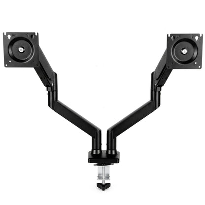 HOMCOM Dual Monitor Stand for 2 Screens up to 32", Height Adjustable Monitor Riser with Tilt & Swivel