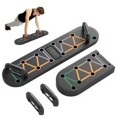 SPORTNOW Foldable Push Push Up Board with Non-Slip Pads, for Chest, Arms, Shoulders, Black