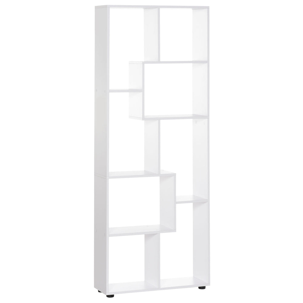 HOMCOM 8-Cube Bookcase, Tall Display Shelf, Standing Storage Rack for Study Room, Living Room, 70 x 24 x 178cm, White