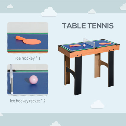 HOMCOM 4 in 1 Multi Games Table Hockey Mini Foosball Billiards Pool Table Set 2 Types
