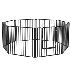 PawHut 60cm 8 Panels Heavy Duty Dog Pen, Pet Playpen for Indoors, Outdoors, Small Dogs