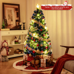 Optical Fiber Christmas Tree Pre-Lit Artificial Xmas Tree-1.5M