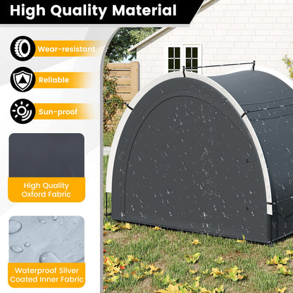 Outdoor Bike Cover Bicycle Tent with Water-proof Silver-coated Fabric