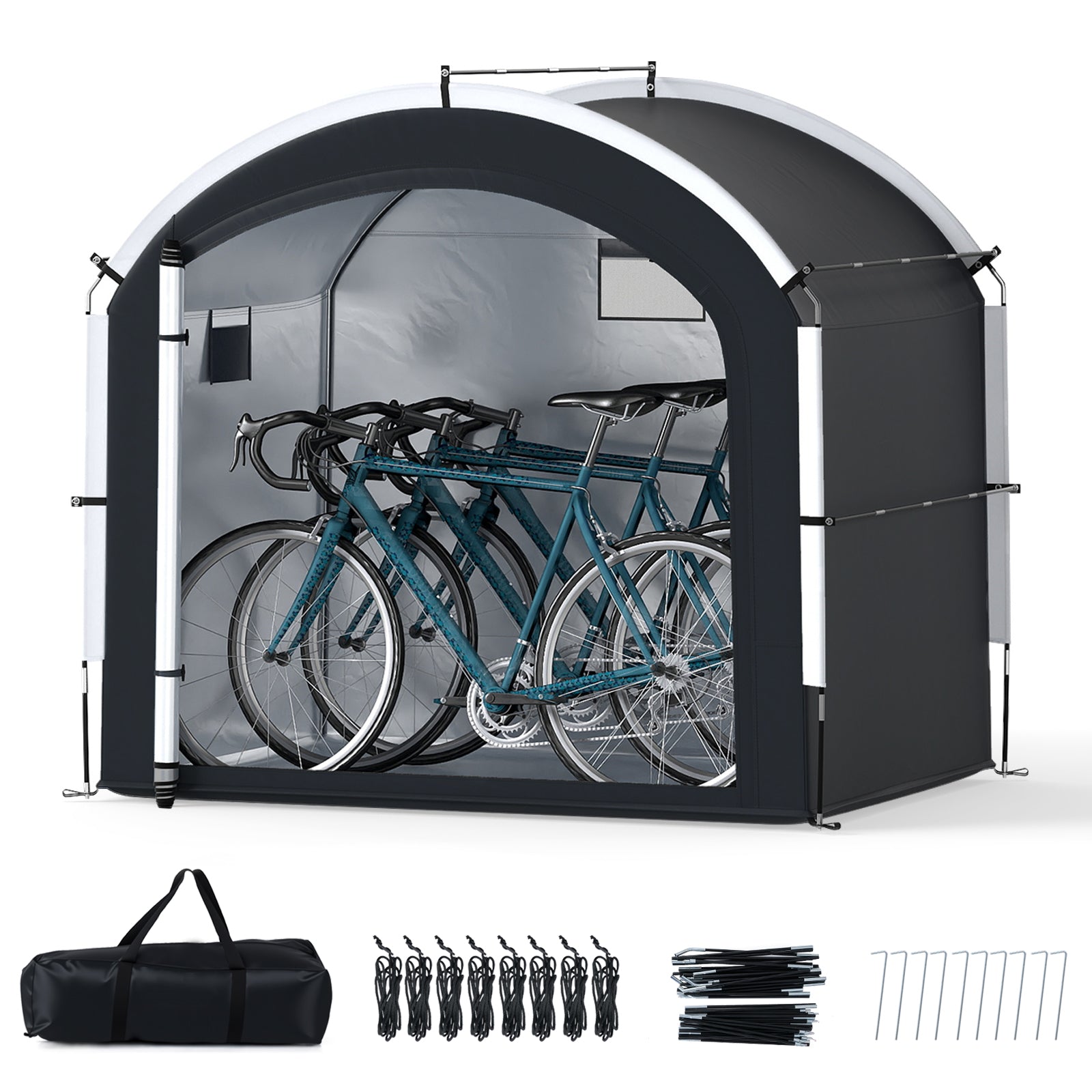 Outdoor Portable Bicycle Cover Shelter with Waterproof and Oxford Fabric