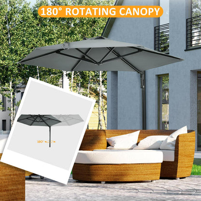 Wall Mounted Parasol- Grey