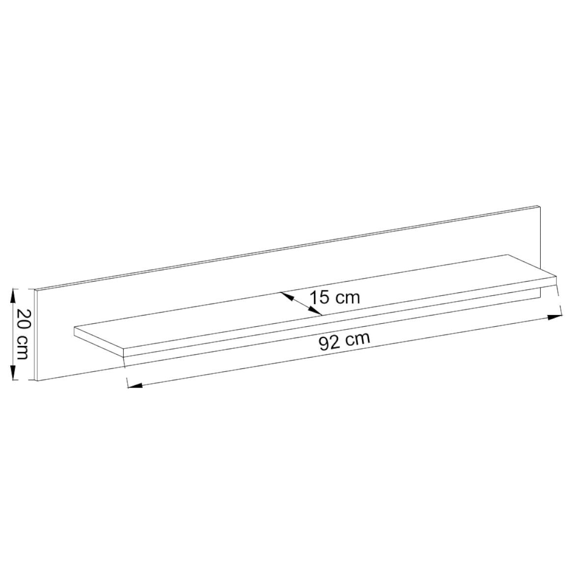 Nordi Wall Shelf 107cm