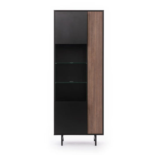 Preggio Tall Display Cabinet 70cm