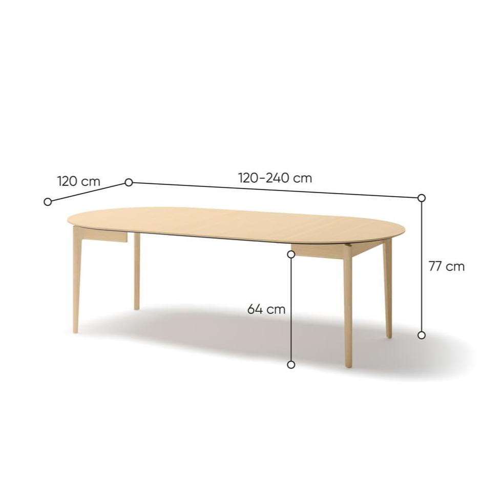 Plot PT-04 Extendable Dining Table 120cm