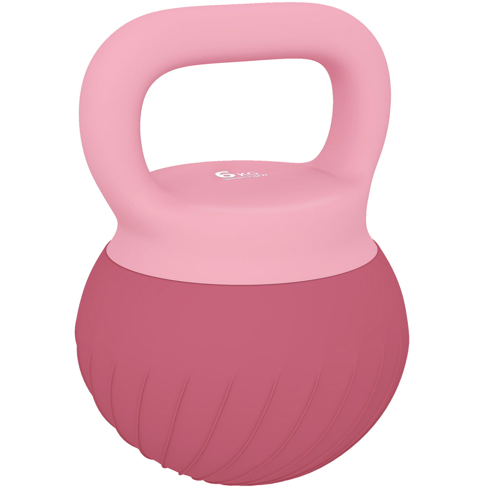 SPORTNOW Soft Kettlebell, 6kg Kettle Bell with Anti-Slip Grip for Home Gym Weight Lifting and Strength Training