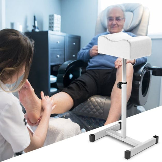 Adjustable Pedicure Manicure Technician Nail Footrest Salon Spa Equipment-White