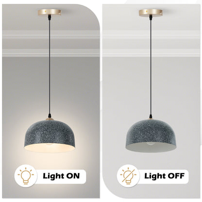 Pendant Light Fixture with Adjustable Hanging Cable and E27 Bulb Base