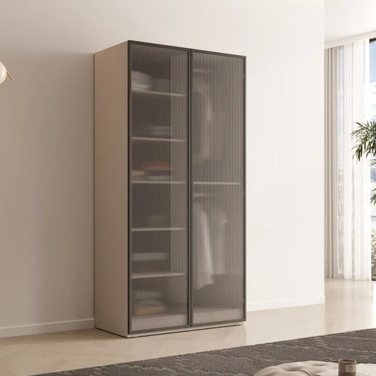 Lund Hinged Door Wardrobe 101cm [Flutes]