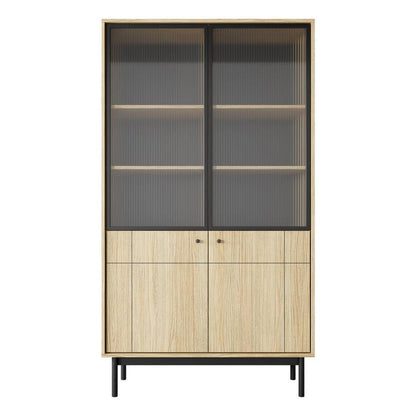 Japandi Tall Display Cabinet 104cm