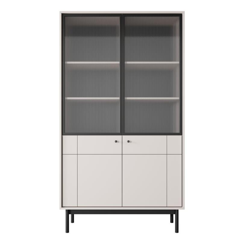 Japandi Tall Display Cabinet 104cm