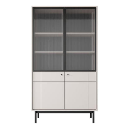 Japandi Tall Display Cabinet 104cm
