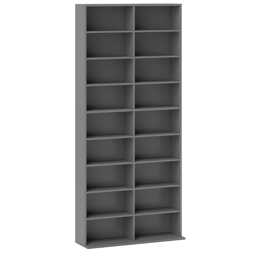 HOMCOM 640 CD Storage Tower - Grey