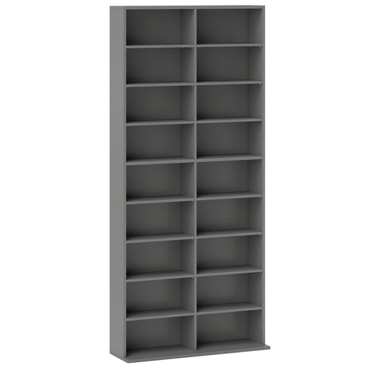 HOMCOM 640 CD Storage Tower - Grey
