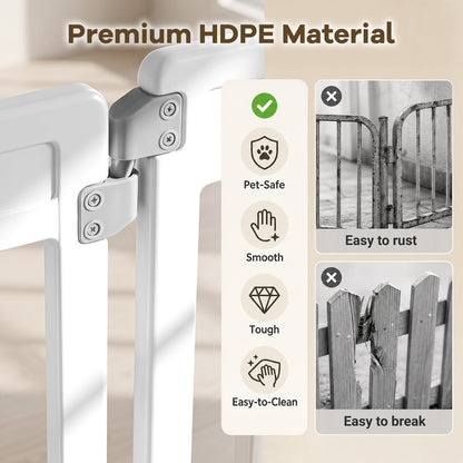 Plastic Pet Fence with Door Lock for Small Medium Dogs Puppy-12 Panels