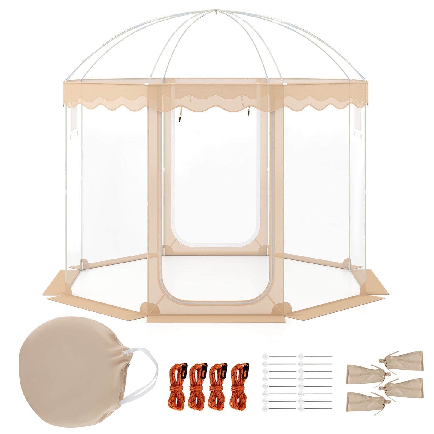 Pop Up Bubble Tent 305x305 cm for 8-10 People Weatherproof Pod