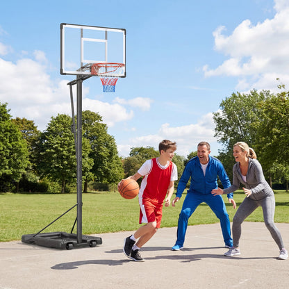 Portable Basketball Hoop with Shatterproof Backboard