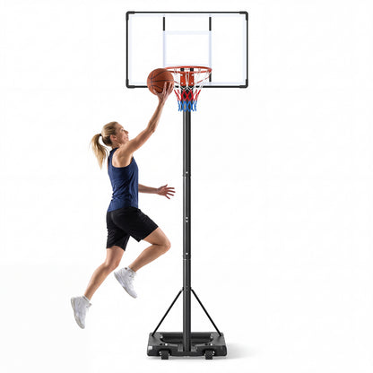 Portable Basketball Hoop with Shatterproof Backboard